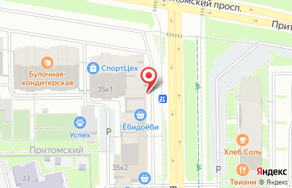 Цветочный склад Росцветторг на Притомском проспекте на карте