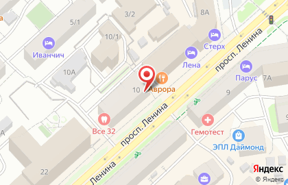 Ювелирный салон Алмаз на проспекте Ленина на карте