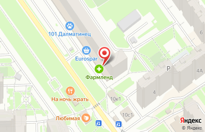 Магазин для взрослых Точка Любви на проспекте Мельникова на карте