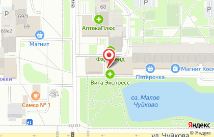 Сеть магазинов товаров смешанного типа ФайТро на улице Маршала Чуйкова на карте
