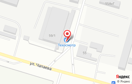 Станция технического осмотра транспорта На Чапаева на карте