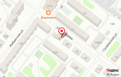 Продуктовый магазин Зимняя вишня, продуктовый магазин на улице Радищева на карте