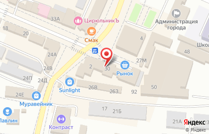 Салон связи МегаФон на Базарной улице на карте