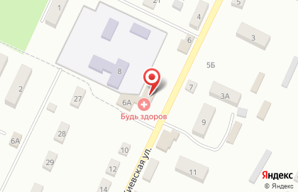 Отделение почтовой связи Почта России на Киевской улице на карте