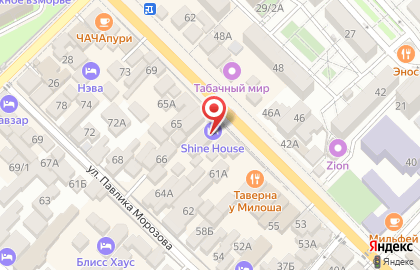 Гостиница Shine House на карте