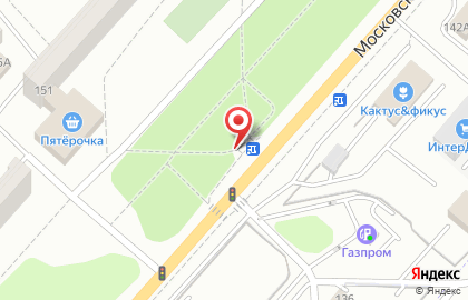 Киоск фастфудной продукции на Московском шоссе на карте