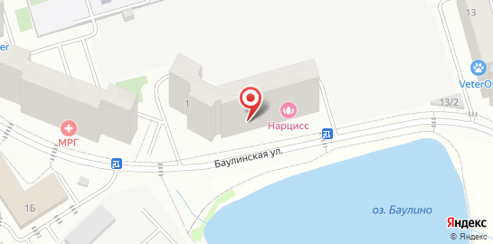 Салон красоты Нарцисс на Баулинской улице на карте