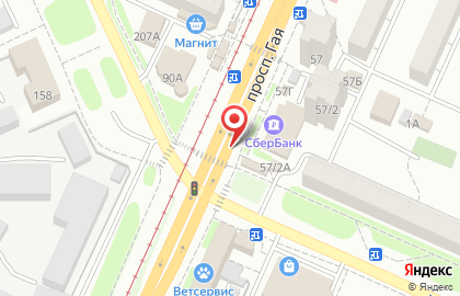 Локомотив на проспекте Гая на карте