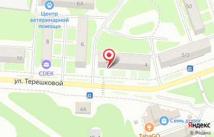 Комиссионный магазин Оптима на улице Терешковой на карте