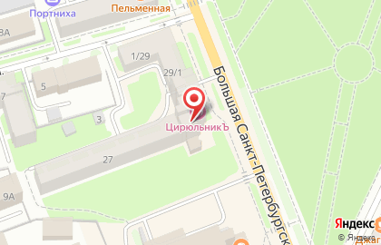 Салон красоты ЦирюльникЪ на Большой Санкт-Петербургской улице на карте