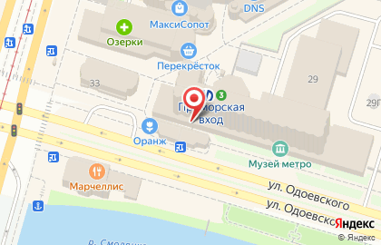 Салон-мастерская часов Часики в Василеостровском районе на карте