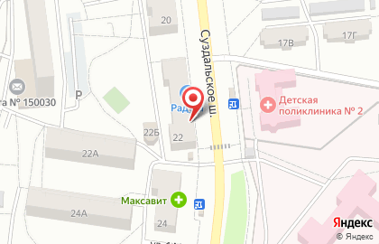 Медицинская лаборатория Гемотест на Суздальском шоссе на карте