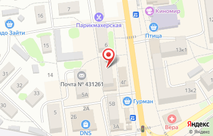 Магазин Школьник в 1-ом микрорайоне на карте