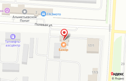 Кафе Бахор на Полевой улице на карте