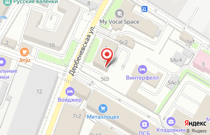 Булка с Маком на Дербеневской улице на карте