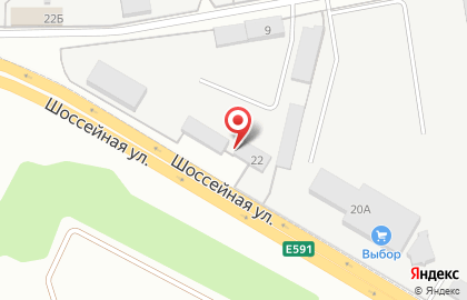 Магазин автотоваров на Шоссейной улице на карте