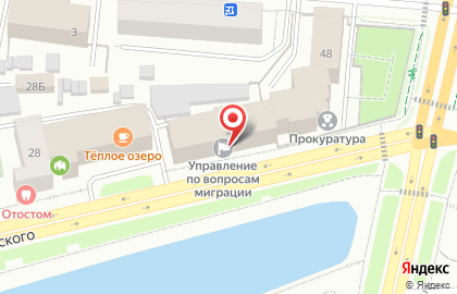 Управление по вопросам миграции МВД по Республике Саха (Якутия) в Якутске на карте