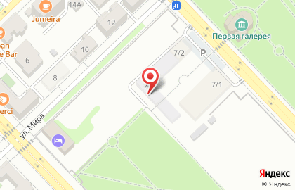 Детская школа эстрадной песни на улице Мира на карте