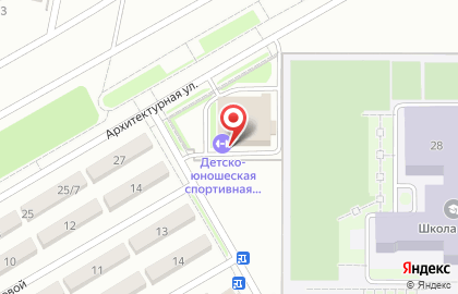 Детско-юношеская спортивная школа физкультурно-оздоровительный комплекс единоборств на карте