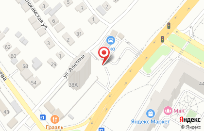 Всероссийское общество автомобилистов в Краснооктябрьском районе на карте