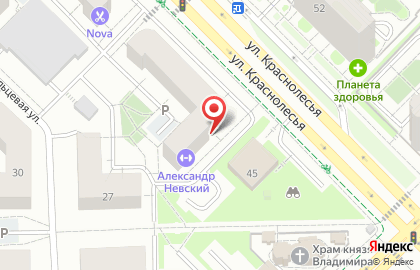 Магазин товаров для детей и канцелярских товаров Лёвушка на улице Краснолесья на карте