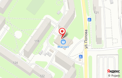 Учебный центр Verno на улице Попова на карте