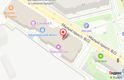 Пух-Платок в Василеостровском районе на карте