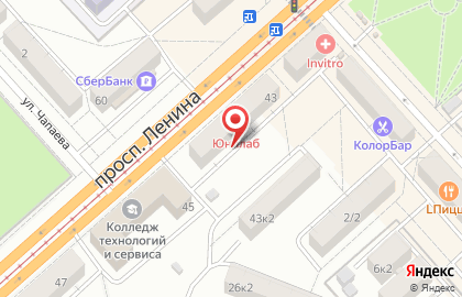 ЮНИЛАБ в Комсомольске-на-Амуре на карте
