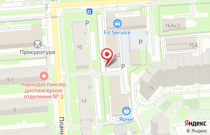 Автостоянка в Новосибирске на карте