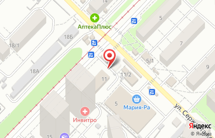 Кировский район Киоск по продаже фруктов и овощей в Кировском районе на карте