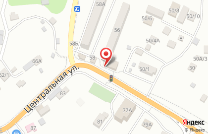 Супермаркет Магнит на Центральной улице на карте