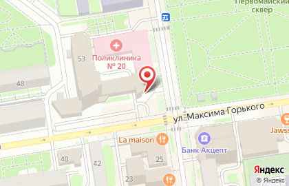 Лизинговая компания ЮниКредит Лизинг на улице Максима Горького на карте