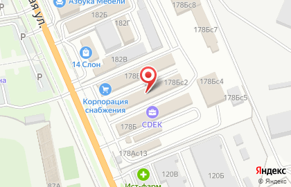 Шинный центр Примшина на Краснознамённой улице на карте