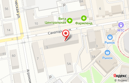 Бар Суши WOK на Санаторной улице на карте