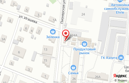 Магазин Русский хлеб на Пионерской улице на карте