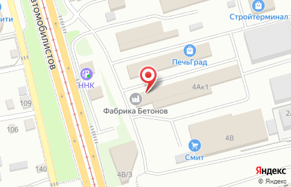 Группа производственных компаний Ермак в Железнодорожном районе на карте