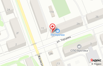 Универсам Пятёрочка в Северодвинске на карте