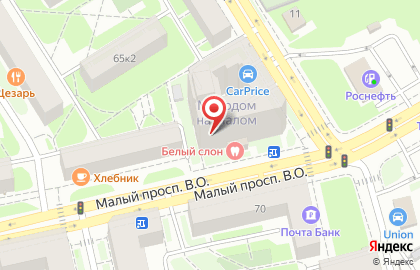 Компания по выкупу автомобилей CarPrice в Василеостровском районе на карте
