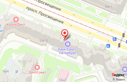 Терминал Банк Санкт-Петербург на Гражданском проспекте на карте