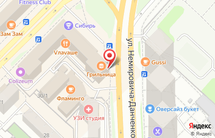 Ресторан вкусной еды Грильница на улице Карла Маркса на карте