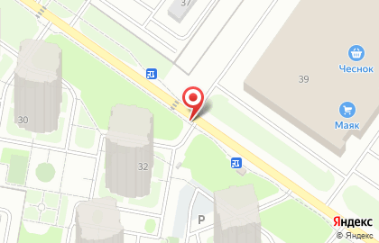 Автостоянка в Твери на карте