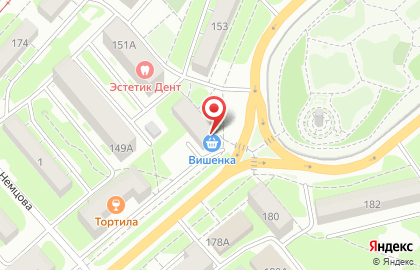 Продовольственный магазин Вишенка в Пролетарском районе на карте