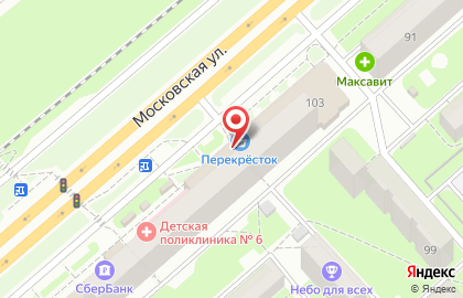 Аптека Велес на Московской улице на карте