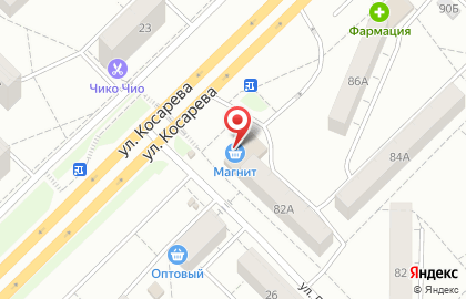 Супермаркет Магнит в Саранске на карте