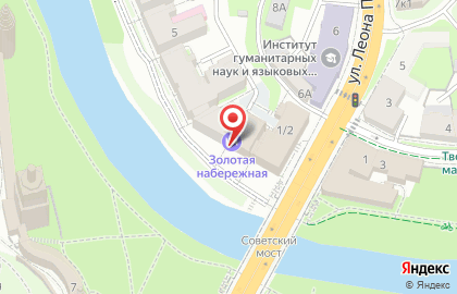 Золотая набережная на карте