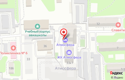 Гостиница Атмосфера в Советском районе на карте