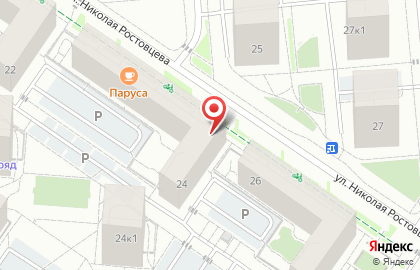 Суши-маркет Мэджик Ролл на улице Николая Ростовцева на карте