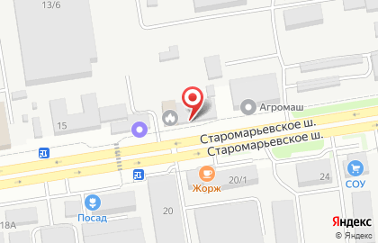 МЧС России по Ставропольскому краю на Старомарьевском шоссе на карте