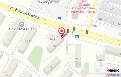 Продуктовый магазин Мордовочка в Саранске на карте