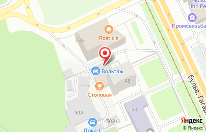 Столовая в Перми на карте